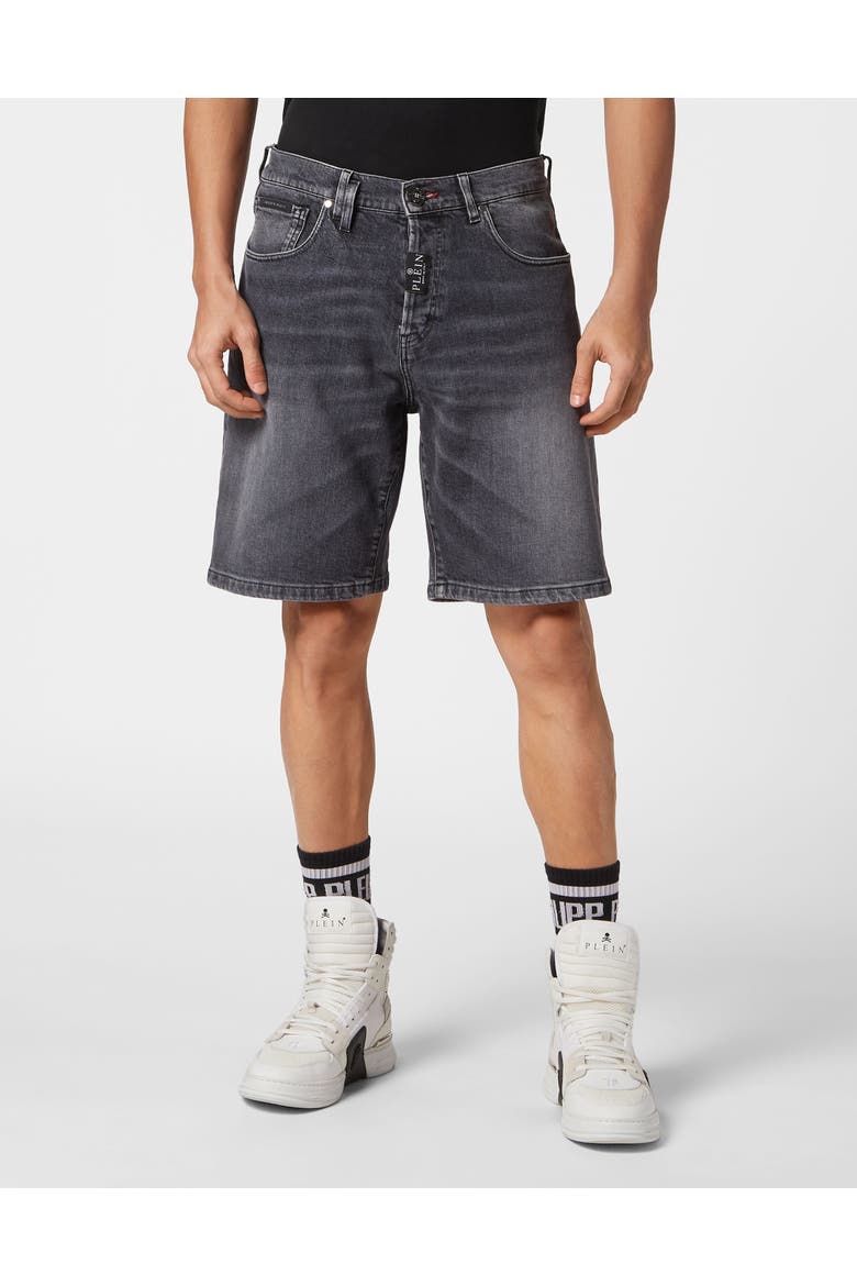 Denim Shorts Formentera Fit Men, Main, color, silvergrey