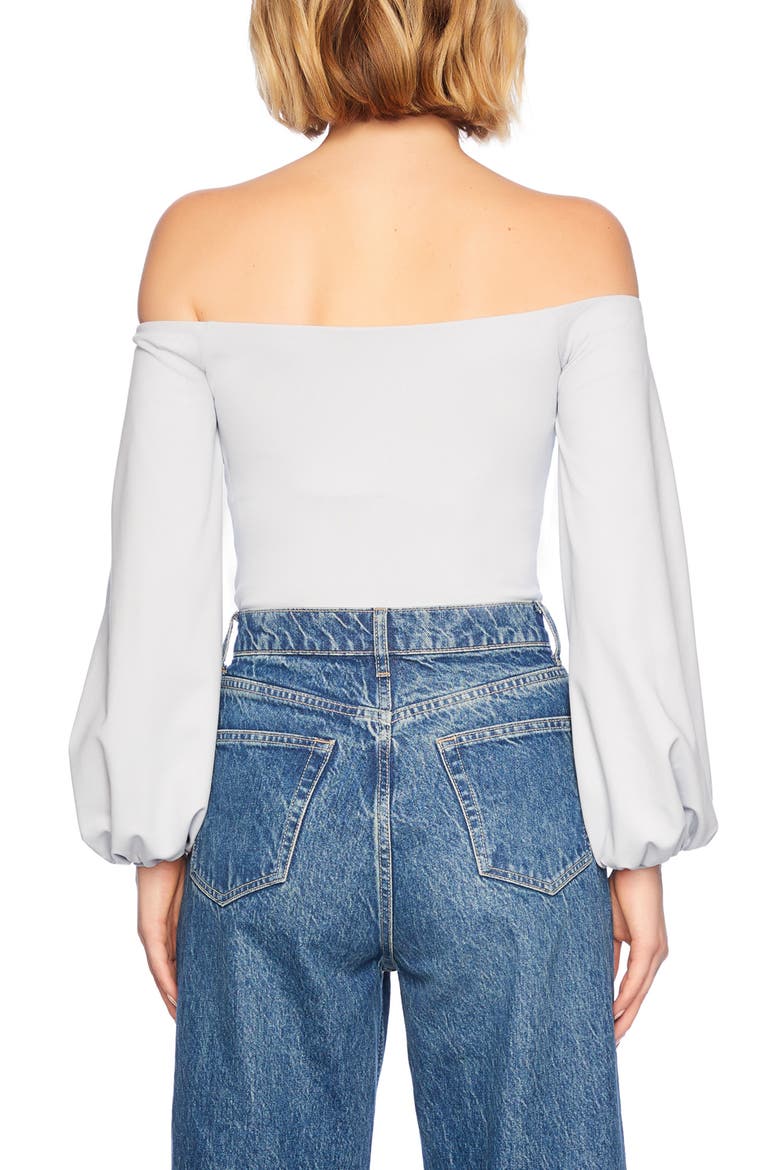 Poet Off the Shoulder Top, Alternate, color, TRANQUILITY