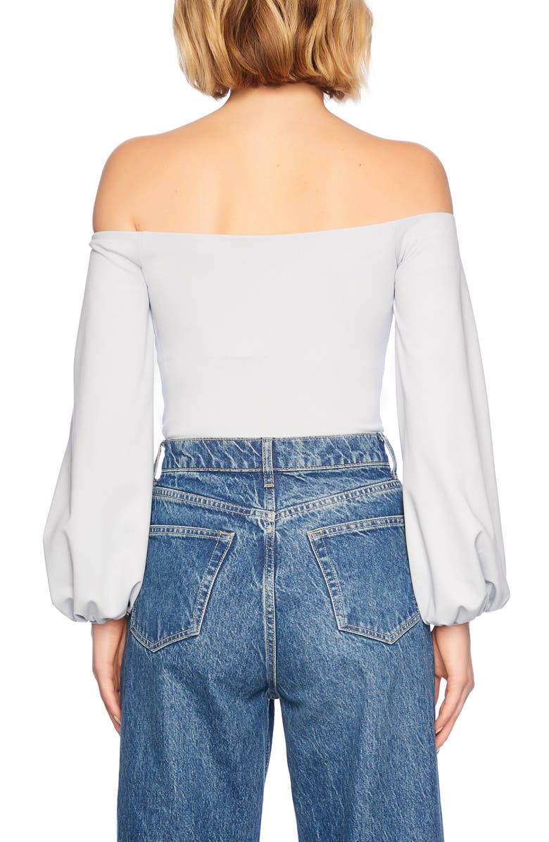 Susana Monaco Poet Off the Shoulder Top, Alternate, color, Tranquility
