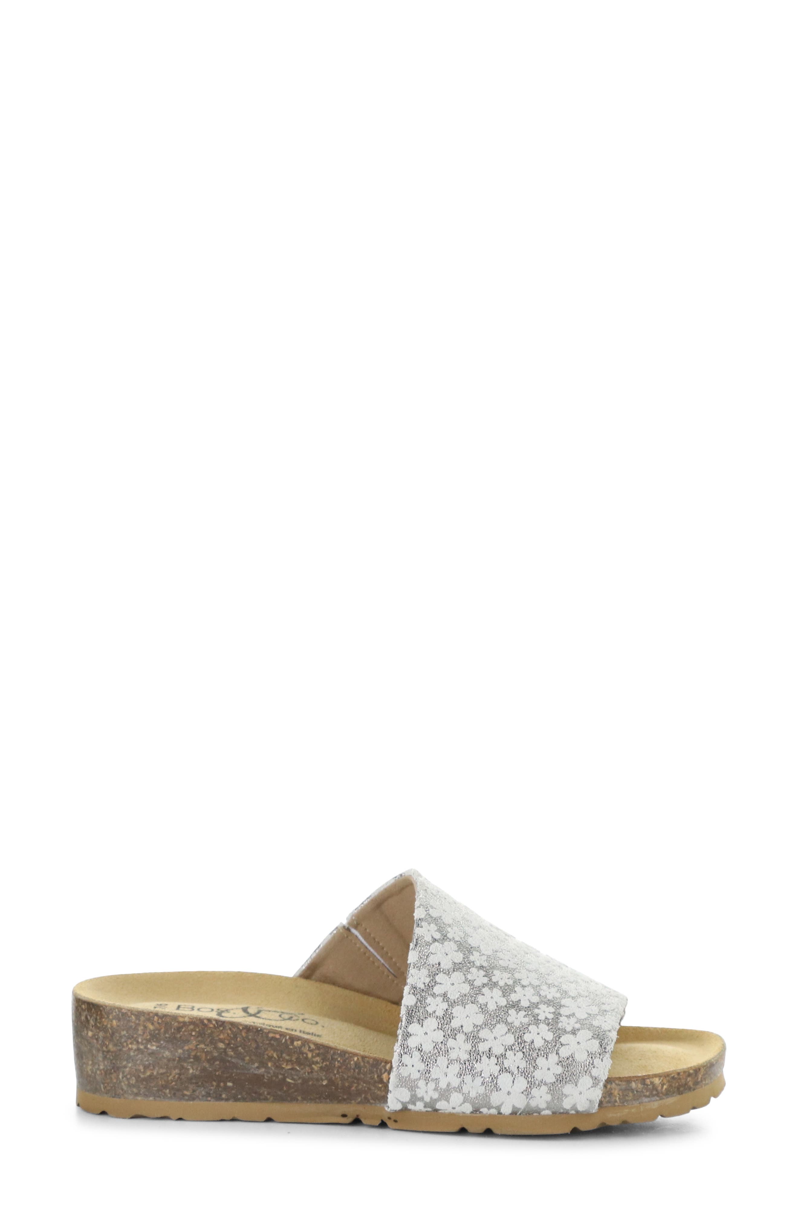 Lux Slide Sandal, Alternate, color, SILVER/ WHITE