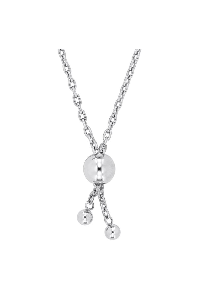 Moissanite S Link Adjustable Bolo Bracelet, Alternate, color, Sterling Silver