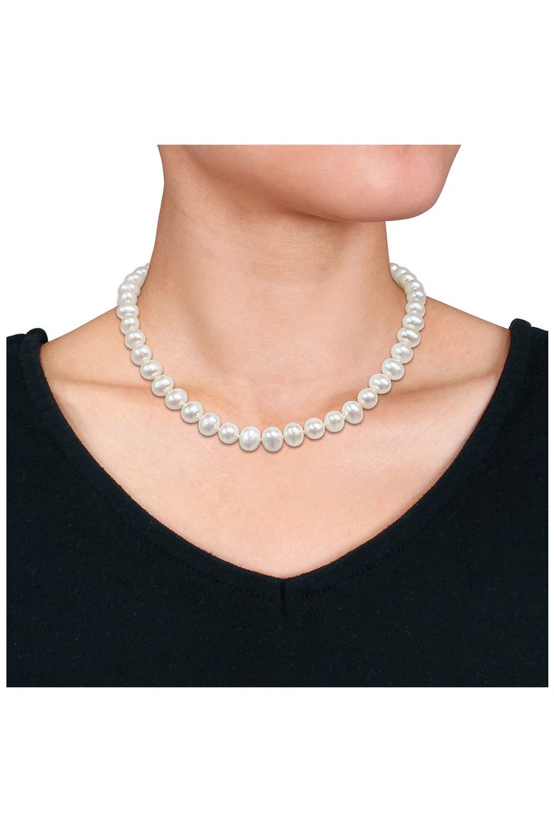 8-9mm Cultured Freshwater Pearl Necklace, Alternate, color, PEARL