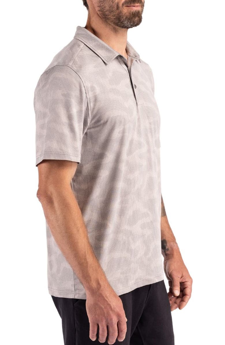 Cutter & Buck Epic Comfort Camo Regular Fit Polo, Alternate, color, Concrete