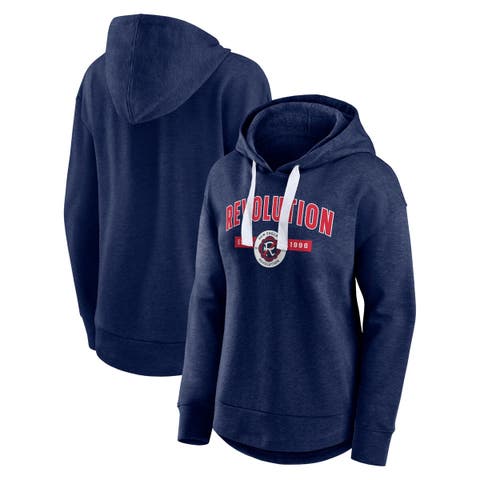 Women's Fanatics Branded Navy New England Revolution Lineup Pullover Hoodie