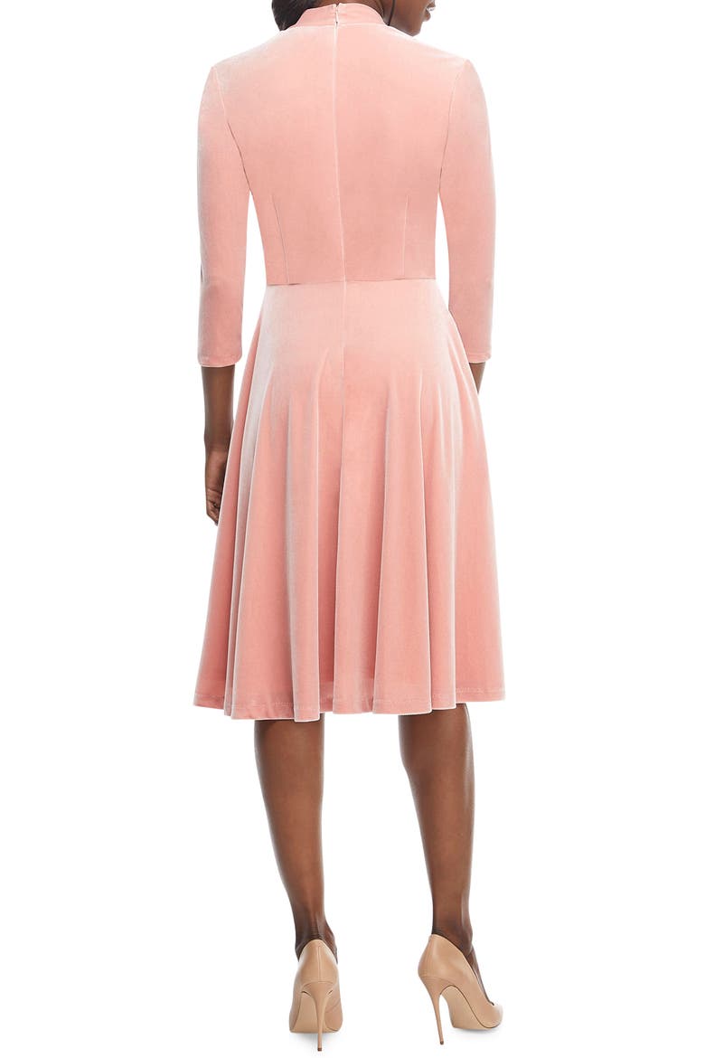 Joy Button Front Velvet Dress, Alternate, color, PINK