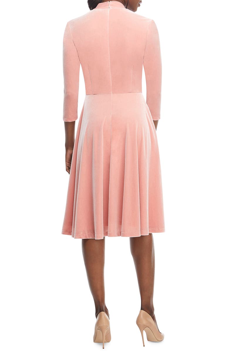 Gal Meets Glam Collection Joy Button Front Velvet Dress, Alternate, color,