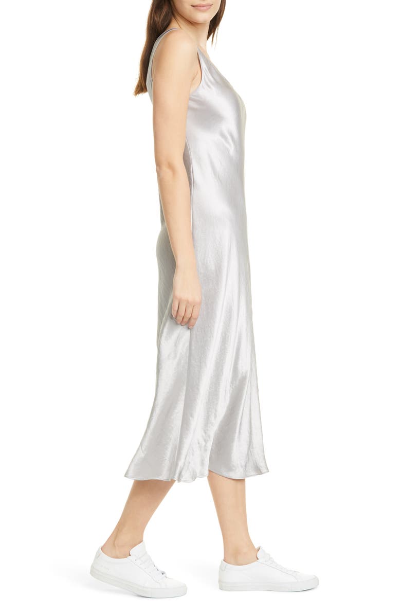 Max Mara Leisure Talete Satin Midi Tank Dress, Alternate, color, 