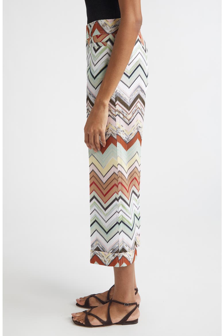 Chevron Stripe Trousers, Alternate, color, LIGHT BLUE/ ORANGE/ GREEN/ TAN