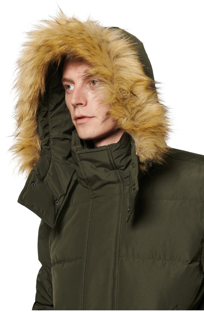 Marc New York Umbra Faux Fur Trim Quilted Jacket, Alternate, color,