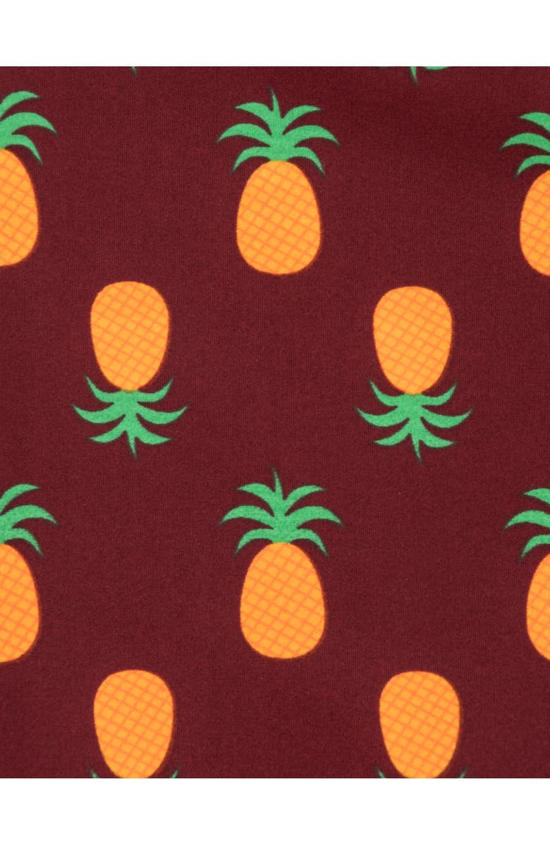 Leveret Baby One-Piece Rashguard, UPF 50+ Sun Protection Swimwear, Alternate, color, Pineapple