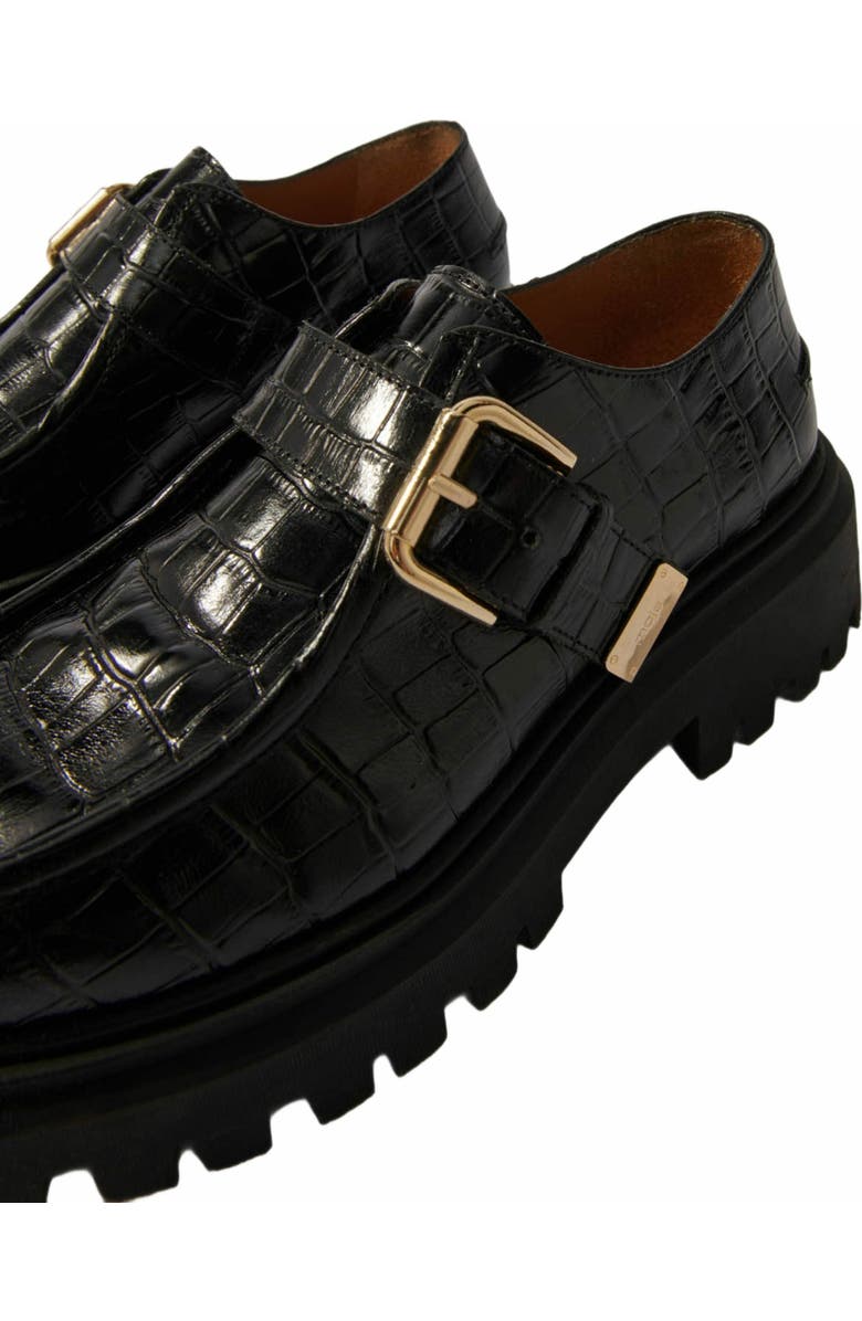 maje Chunky leather Derbies, Alternate, color,