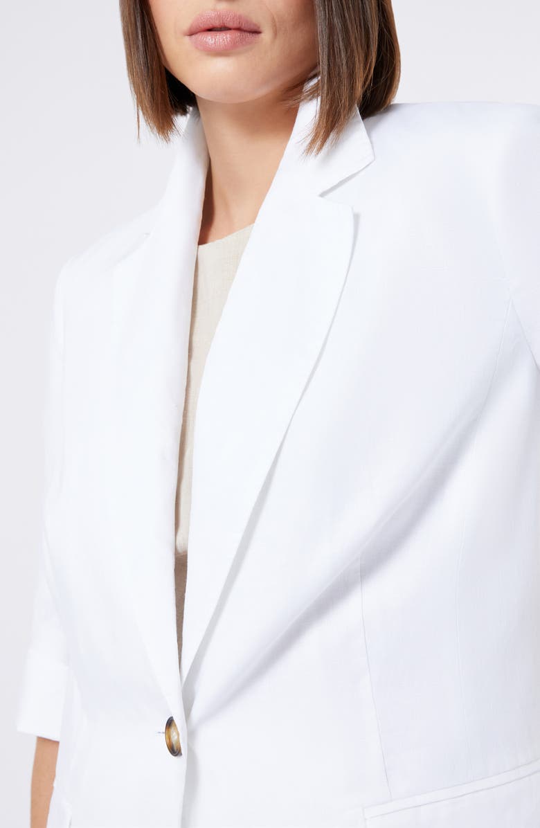 Marina Rinaldi Sabadel Linen Jacket, Alternate, color, 