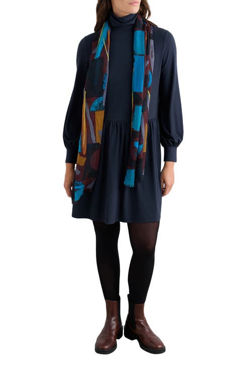 Elinora Turtleneck Long Sleeve Dress