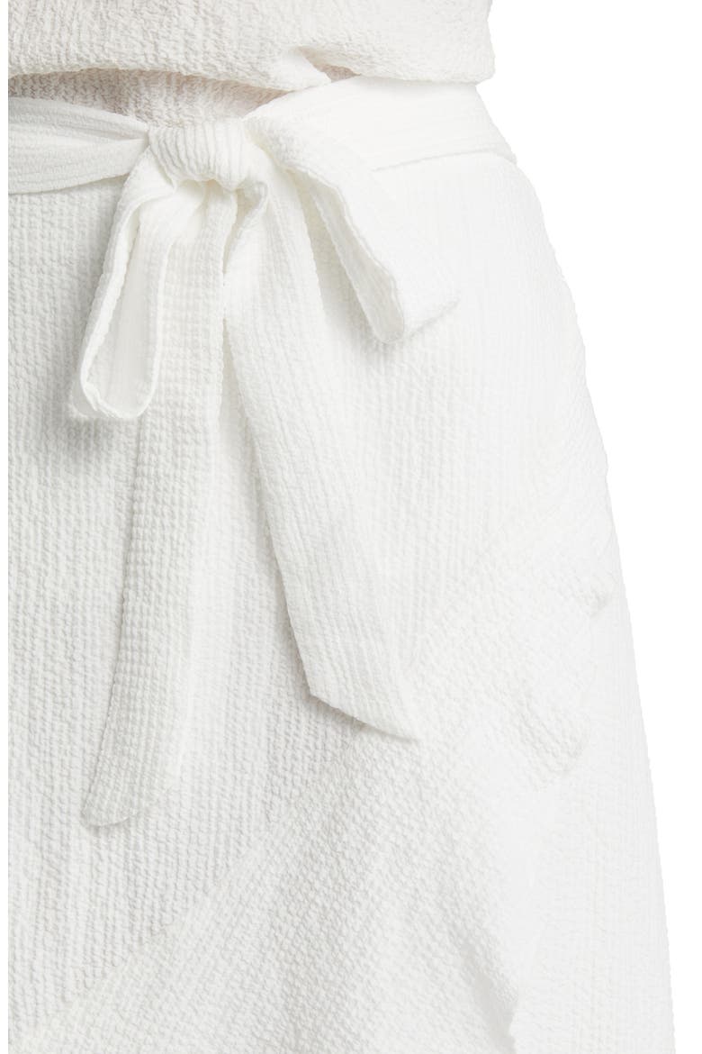 Tie Waist Ruffle Skirt, Alternate, color, BRIGHT WHITE