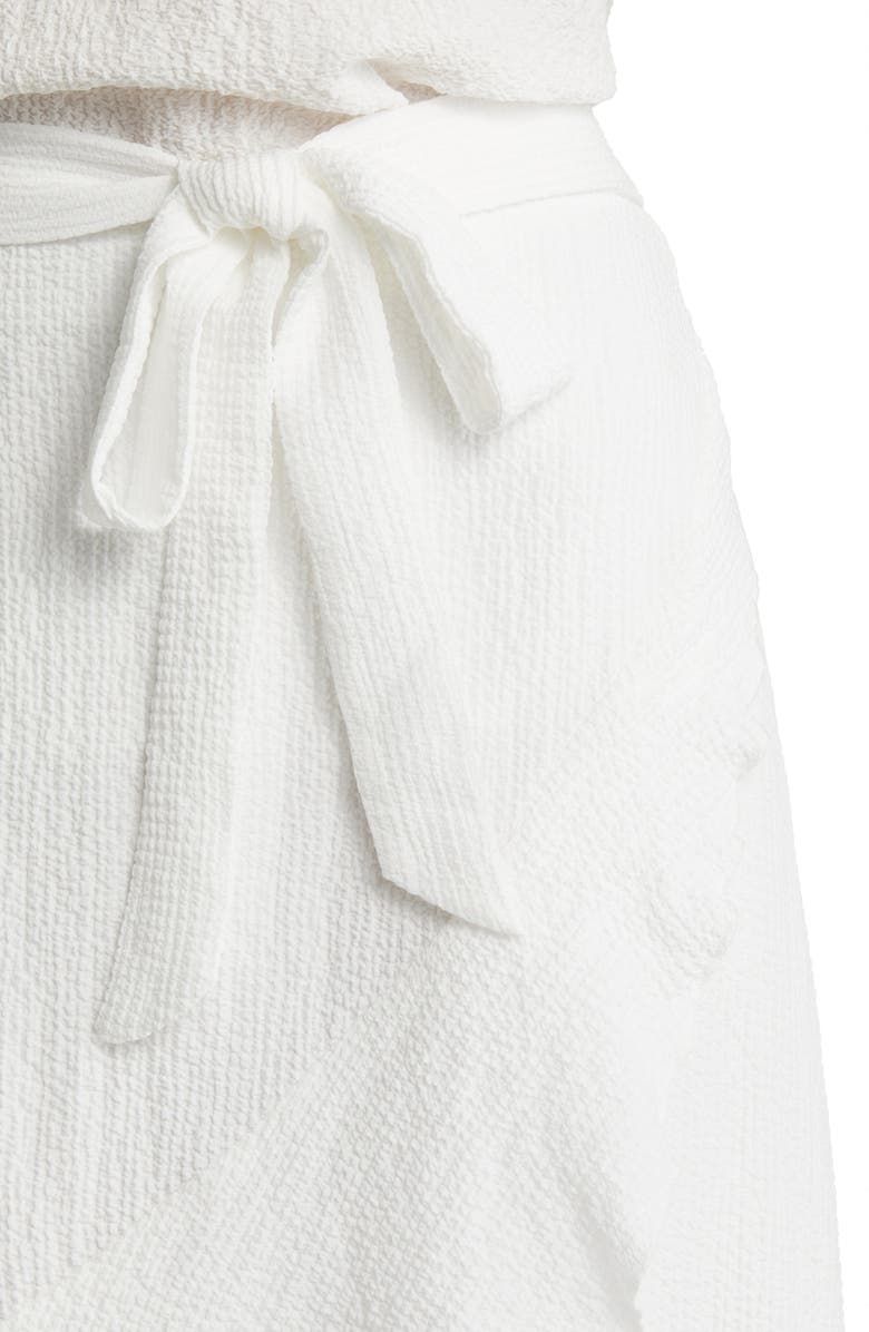 Anne Klein Tie Waist Ruffle Skirt, Alternate, color, 