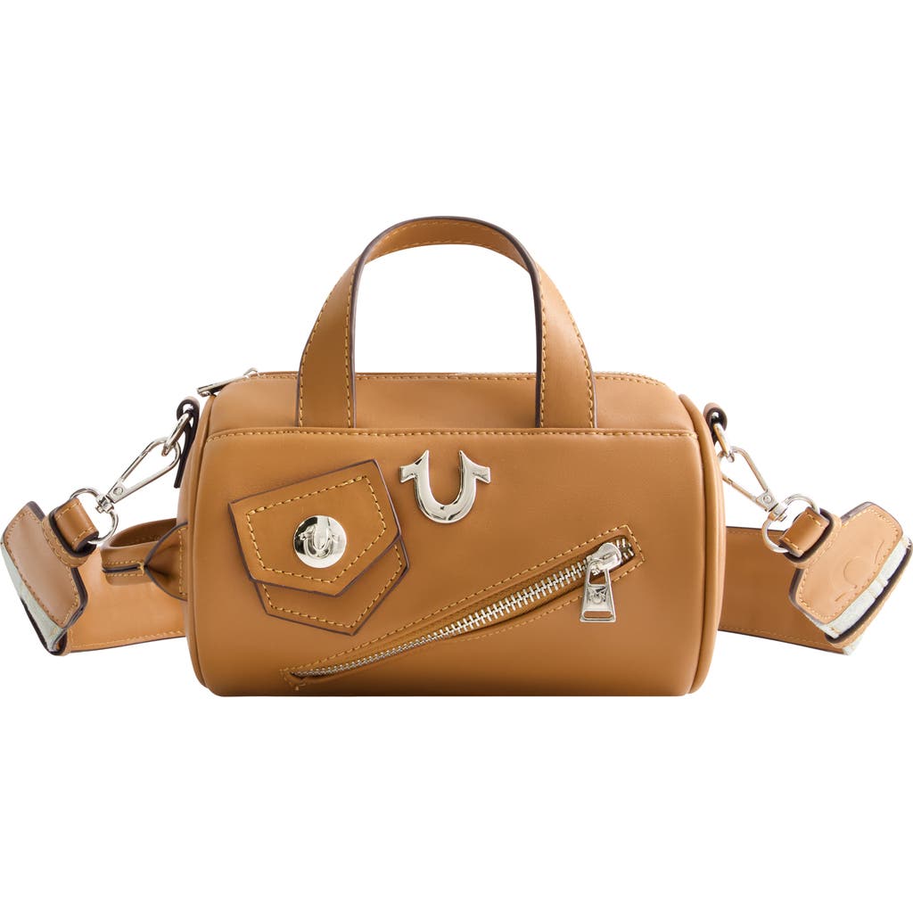 True Religion Zip Top Mini Duffle Handbag
