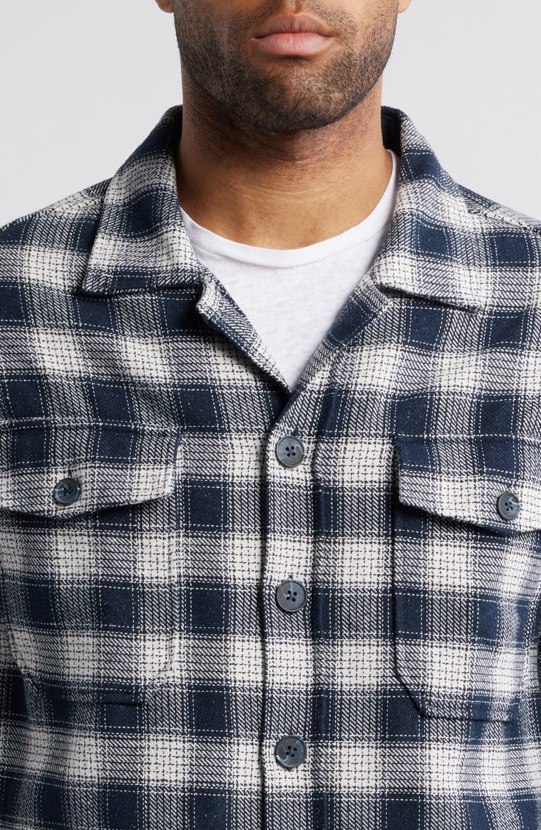 Stone Rose Plaid Brushed Twill Shacket, Alternate, color, 