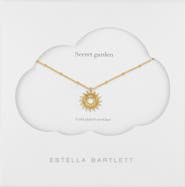 Estella Bartlett Sunburst Pendant Necklace