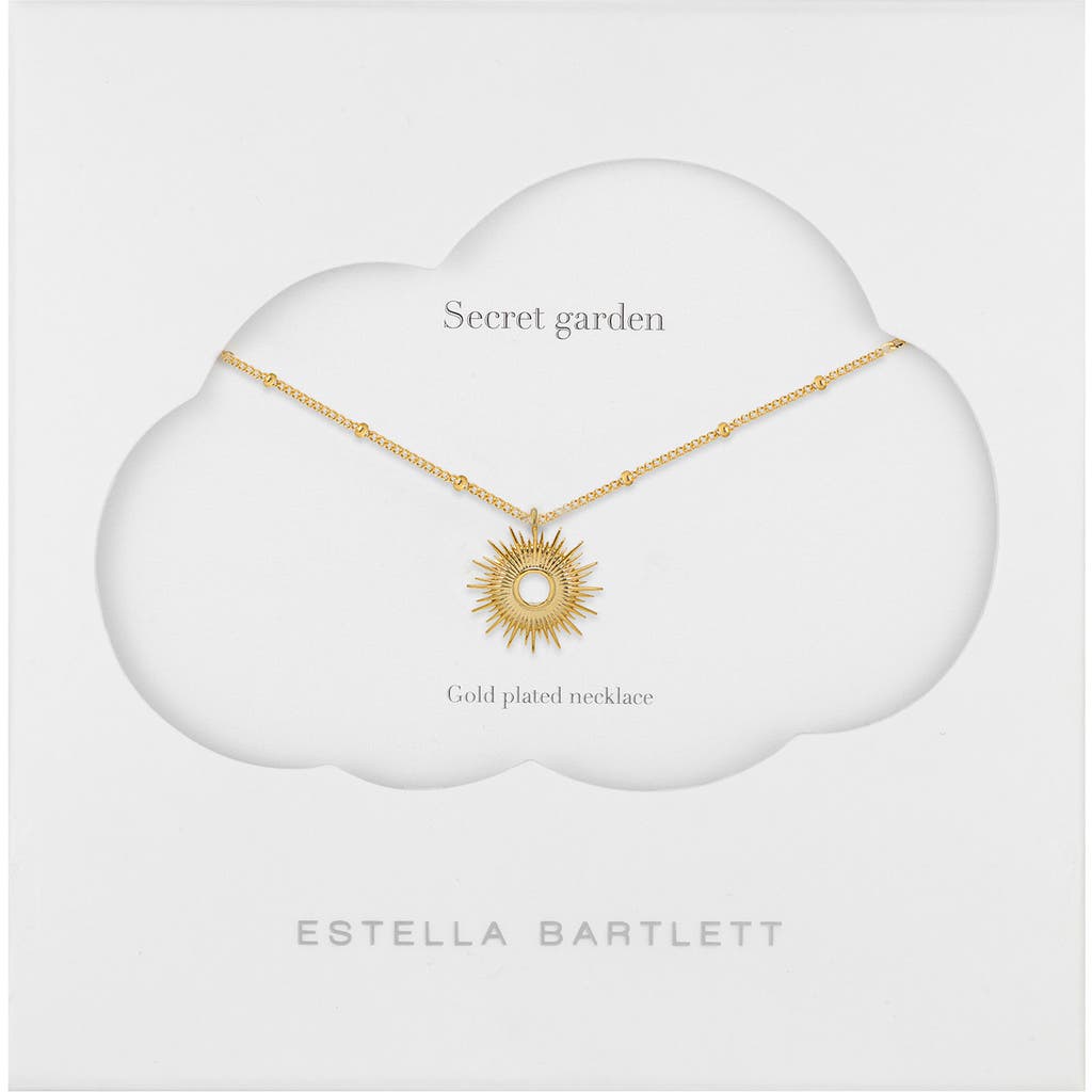 Estella Bartlett Sunburst Pendant Necklace In Gold