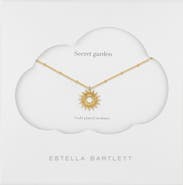Estella Bartlett Sunburst Pendant Necklace