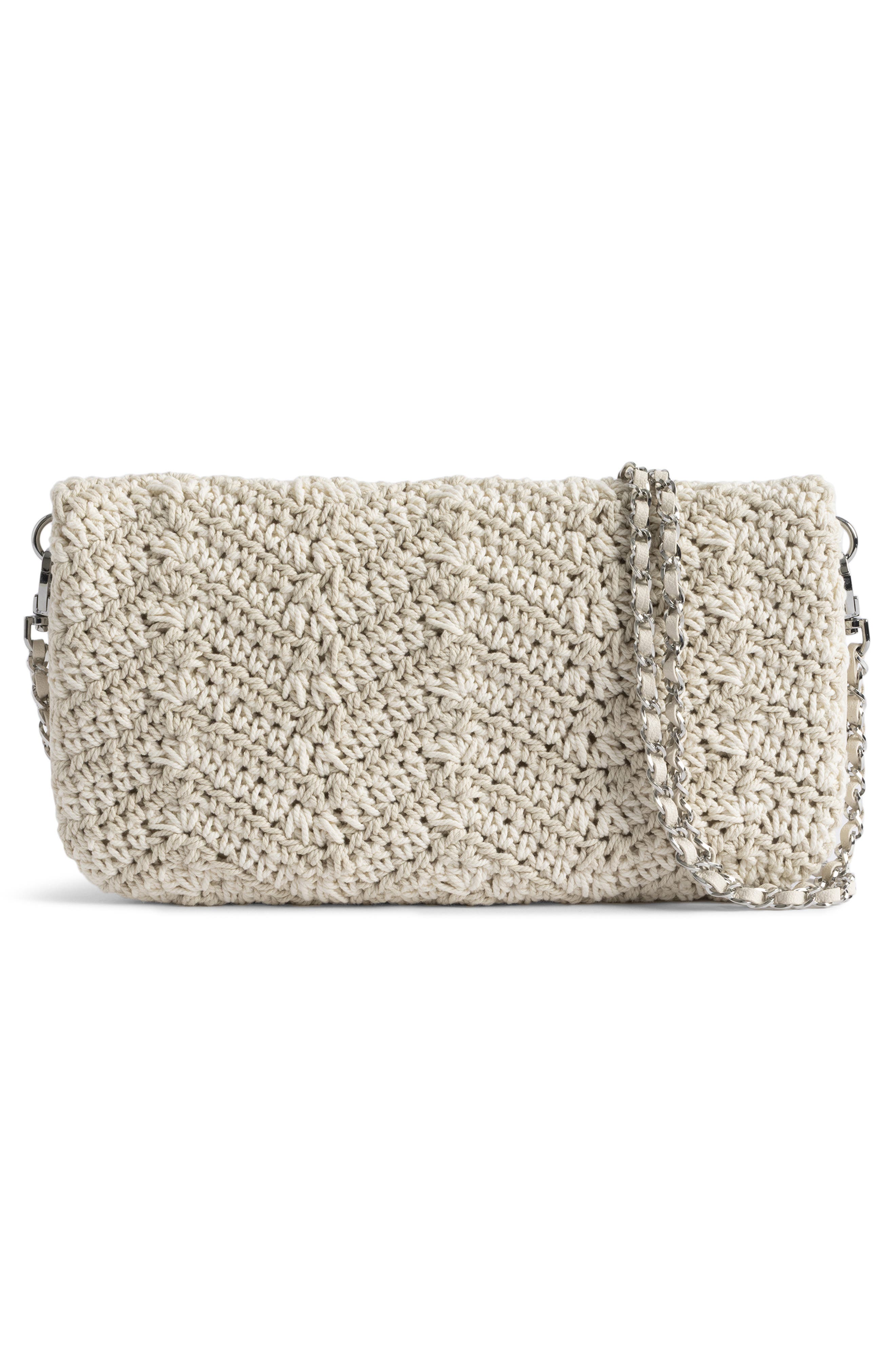 Zadig & Voltaire Rock Macramé Crossbody Bag, Alternate, color, Flash