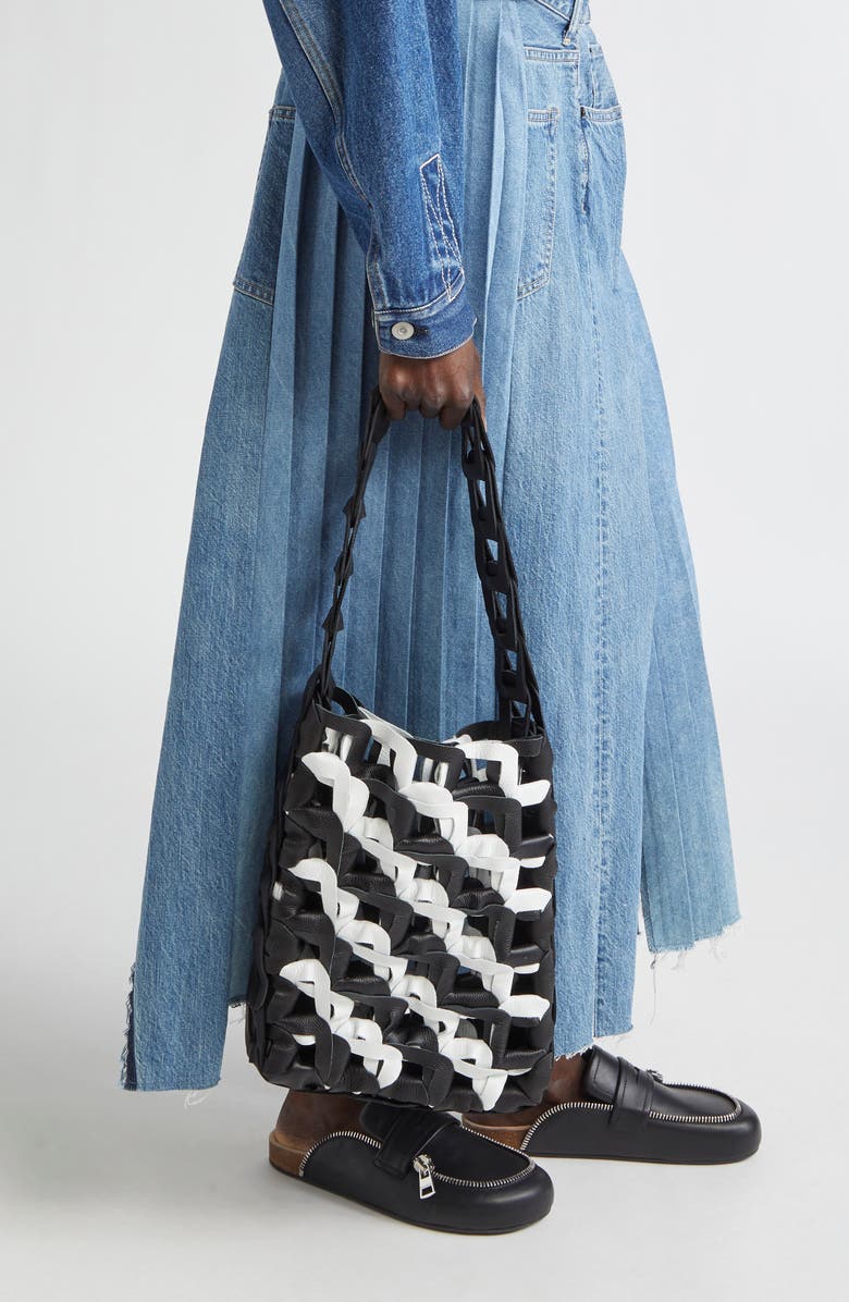 SC103 Medium Links Leather Tote, Alternate, color, Pivot