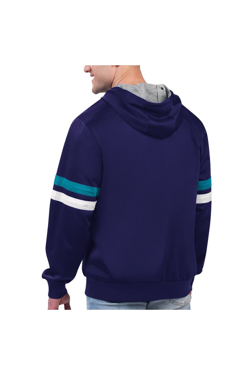 G-III SPORTS BY CARL BANKS Men's G-III Sports by Carl Banks Purple Charlotte Hornets Contender Full-Zip Hoodie Jacket, Alternate, color, Purple