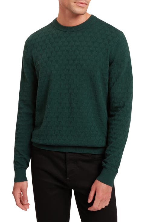 Sainsy Jacquard Cotton Blend Sweater