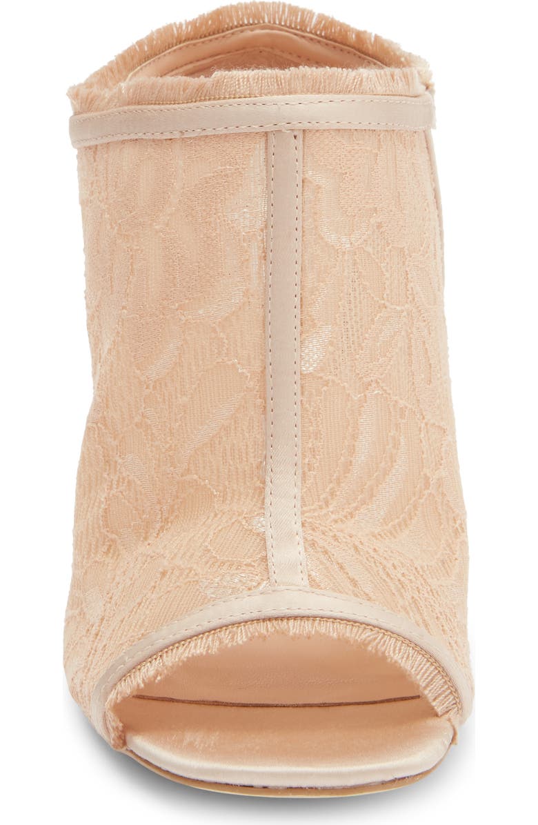 Steve Madden Kourt Open Toe Jacquard Mule, Alternate, color, Buff Lace