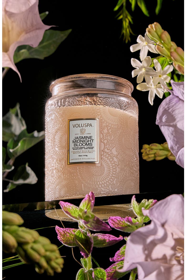 Jasmine Midnight Blooms Large Jar Candle, Alternate, color, JASMINE MIDNIGHT BLOOMS