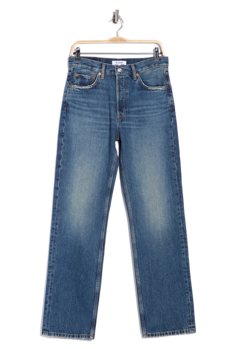90s High Waist Straight Leg Jeans, Alternate, color, SONOMAINDIGO