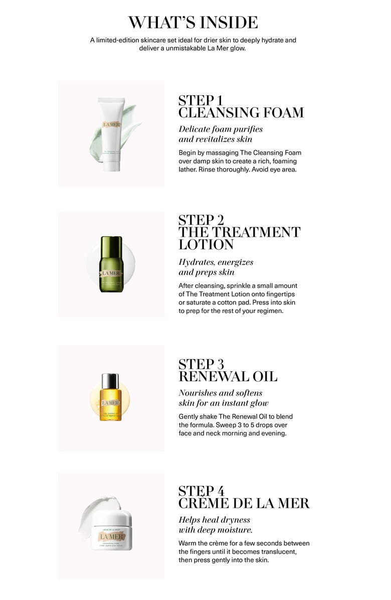 La Mer Reset Regimen Skin Care Set $143 Value, Alternate, color,