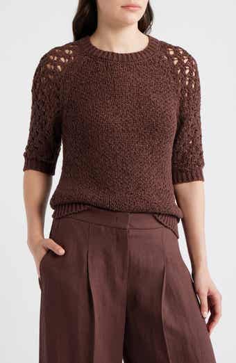 Fanuka Tape Yarn Open Knit Top