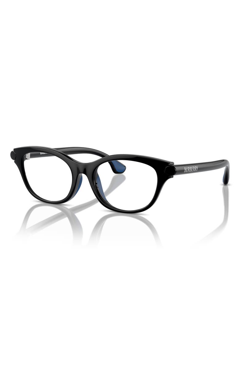 Burberry 45mm Square Optical Glasses, Alternate, color, Black / Demo Lens