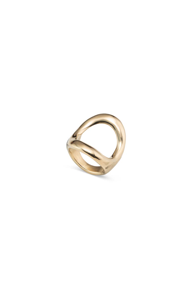 UNODE50 Open Oval Ring, Main, color, Gold