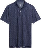 johnnie-O Marina Palm Tree Print Performance Jersey Polo