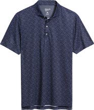 johnnie-O Marina Palm Tree Print Performance Jersey Polo