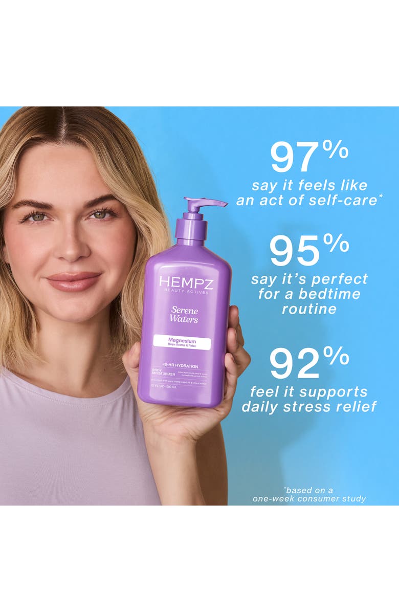 HEMPZ Serene Waters Moisturizing Body Lotion with Calming Magnesium, Alternate, color, 