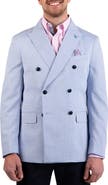 TailorByrd Textured Slub Double Breasted Sport Coat