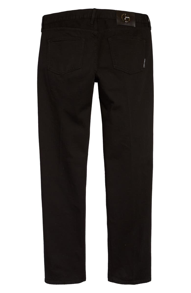 Giorgio Armani Slim Fit Garbardine Jeans, Alternate, color,