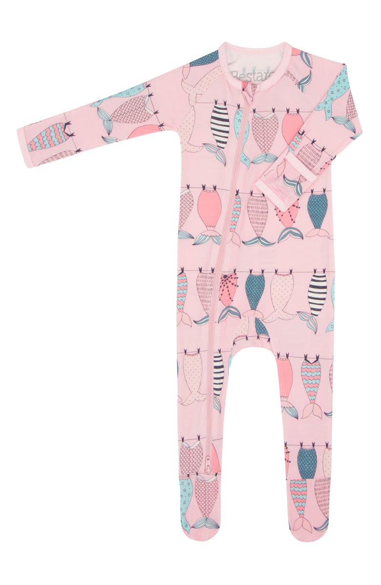 Bestaroo Mermaid Tails Print Footie, Main, color, 