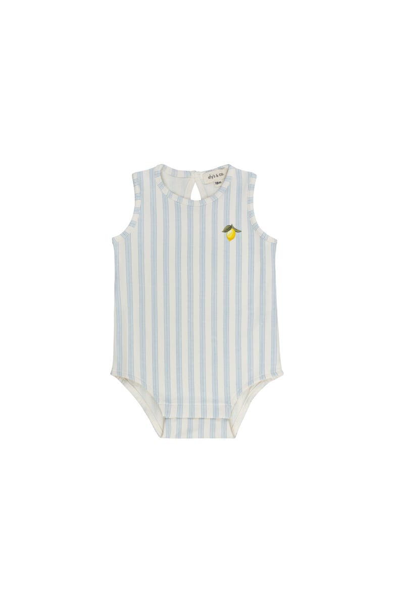 Ely's & Co. Lemon Peach Collection - Boys Romper, Main, color, Lemon