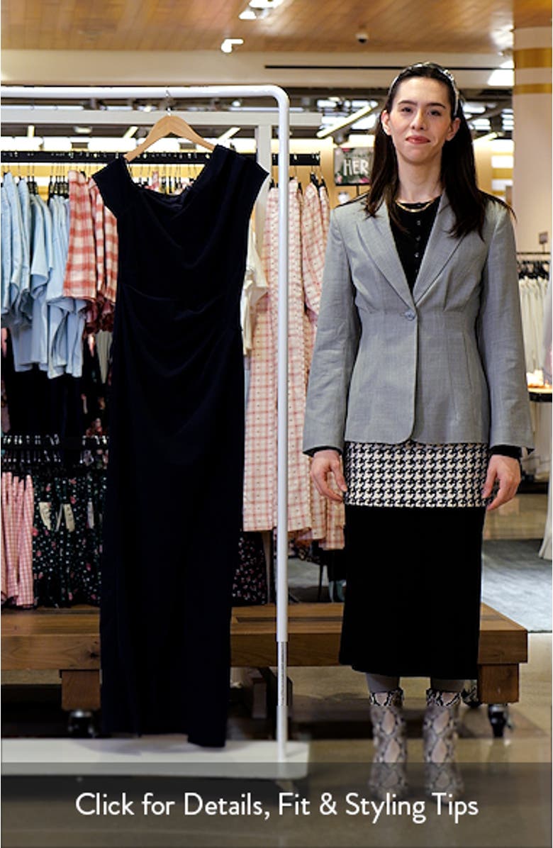 One Shoulder Satin Cocktail Maxi Dress, sales video thumbnail