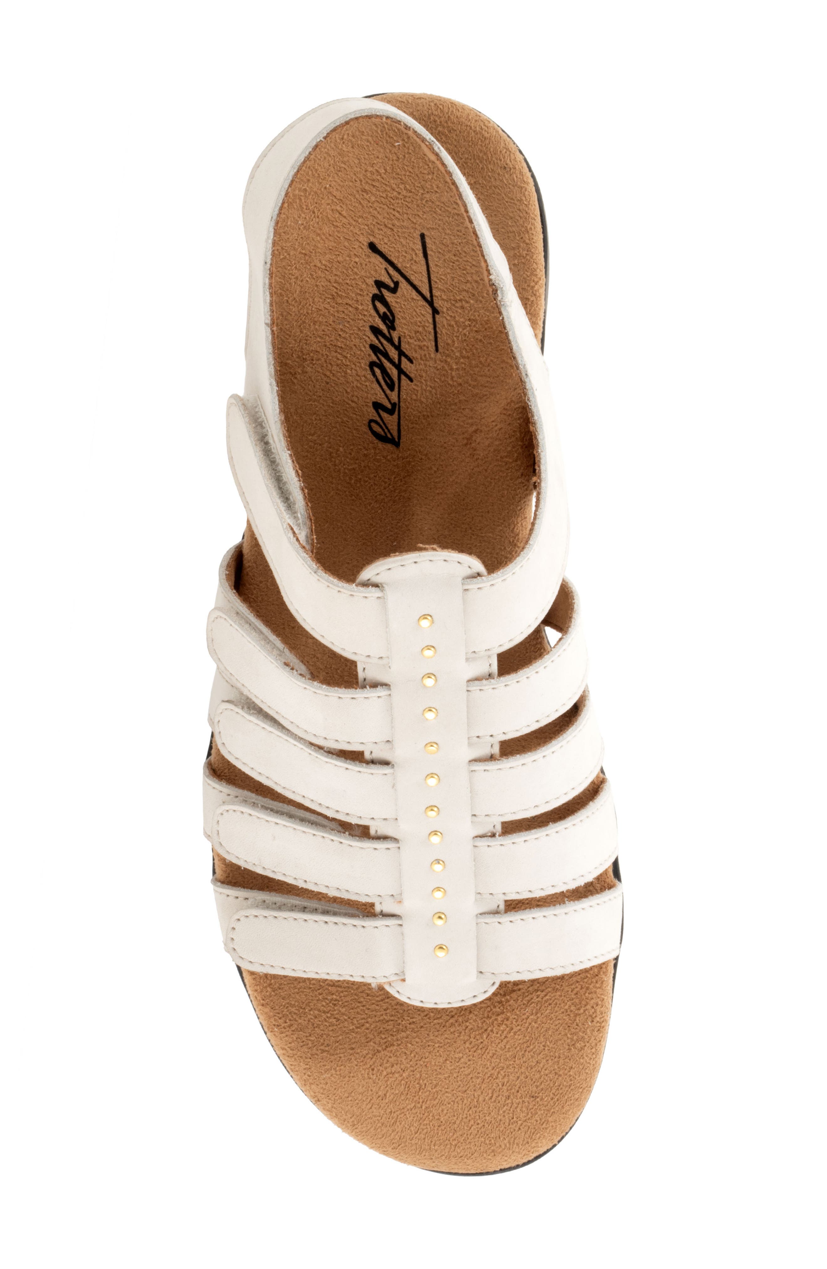 Riki Studs Slingback Sandal, Alternate, color, WHITE NUBUCK