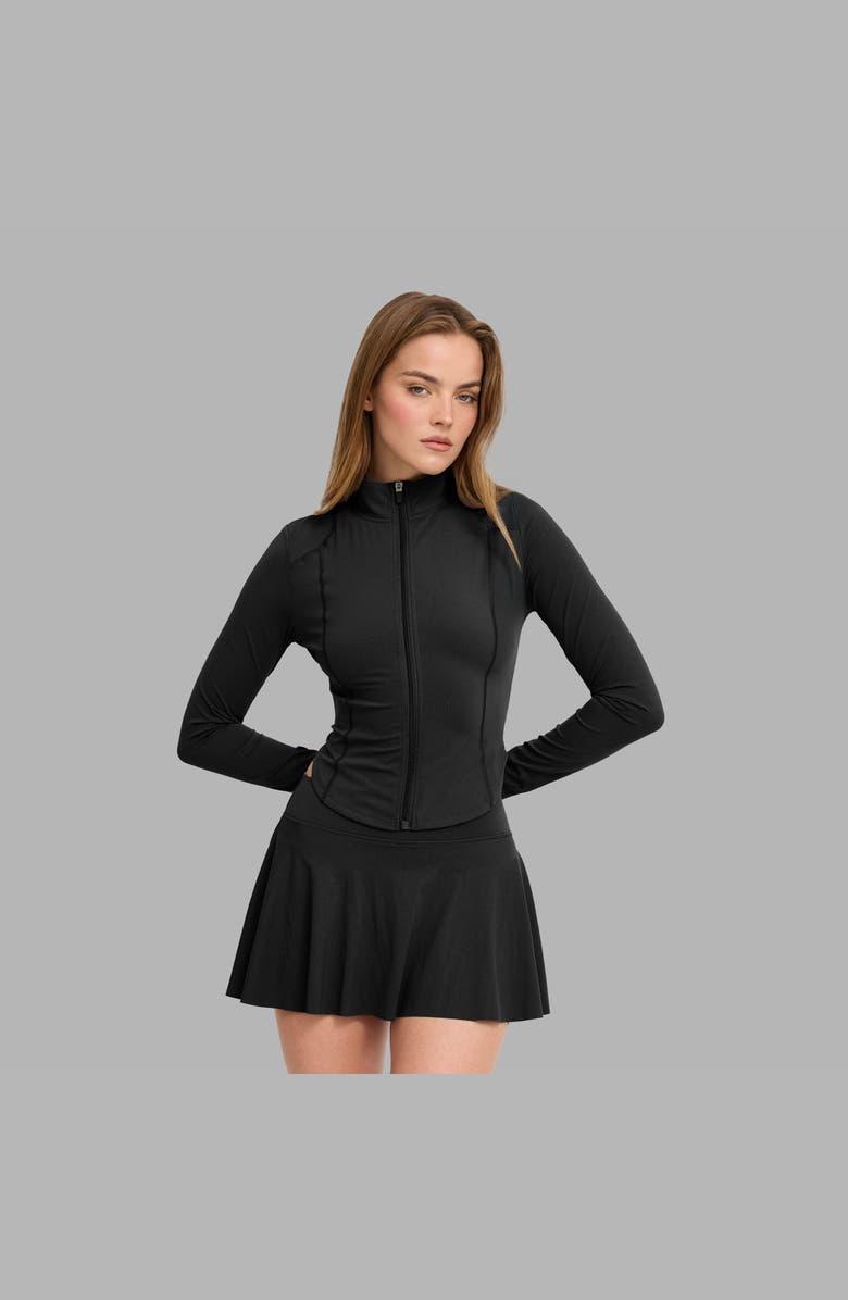 Blvck Paris Tennis Zip Jacket, Alternate, color, Black