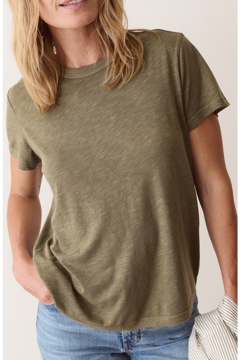 Tried & True Crewneck T-Shirt, Alternate, color, DARK OLIVE