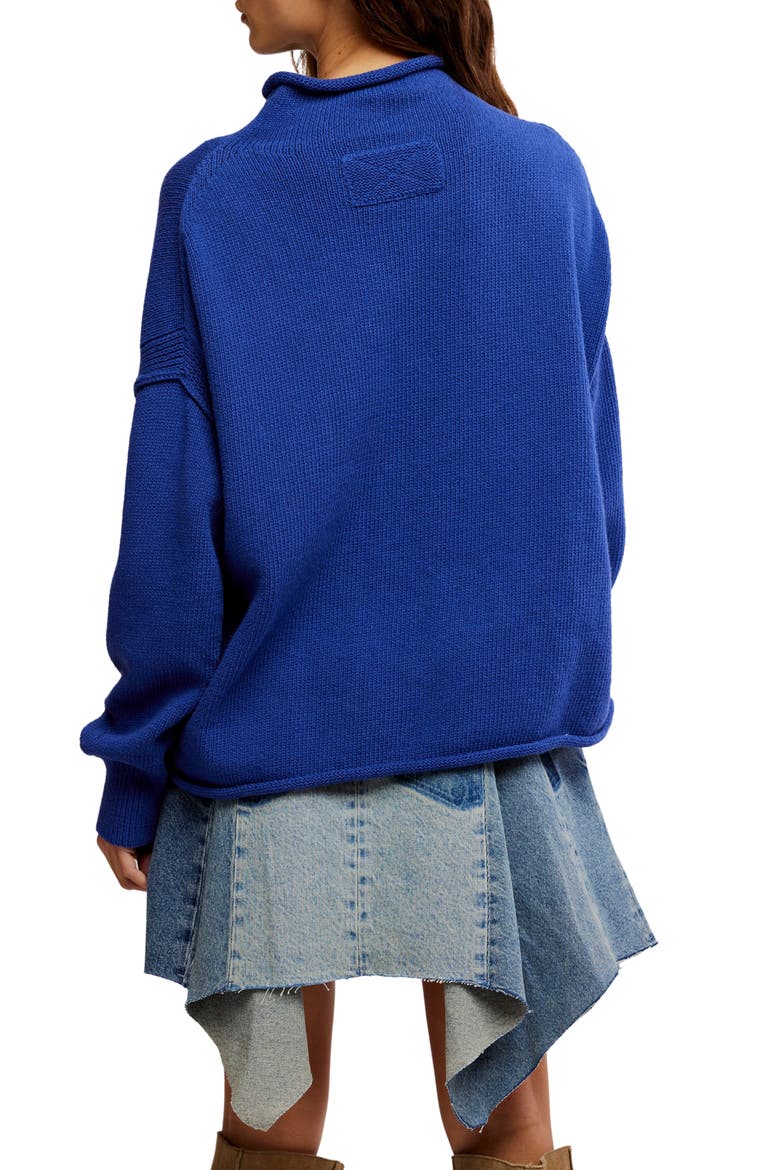 Torres Turtleneck Sweater, Alternate, color, SKIPPER BLUE