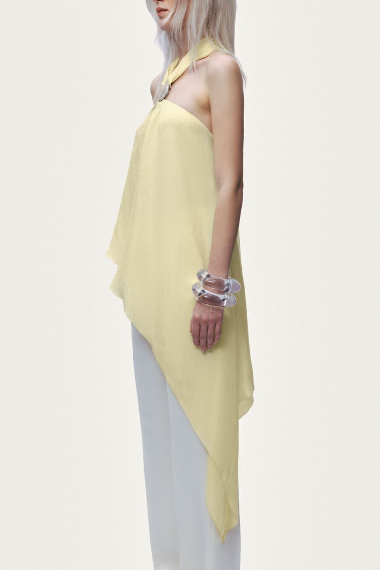 Sleeveless Halter Blouse, Alternate, color, Yellow
