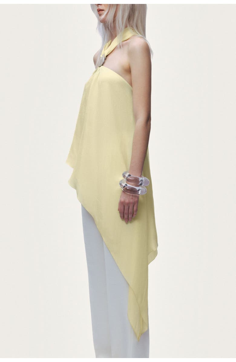 Nocturne Sleeveless Halter Blouse, Alternate, color, Yellow