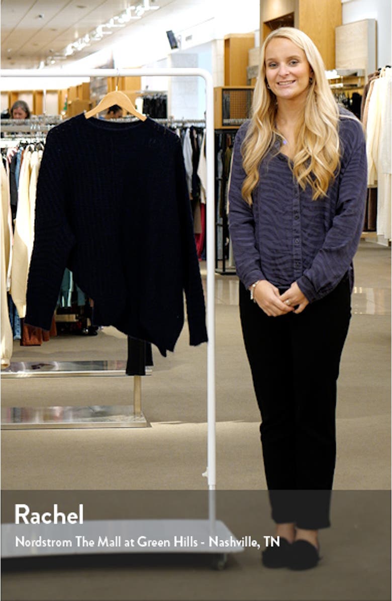 Selena Mixed Stitch Asymmetric Sweater, sales video thumbnail